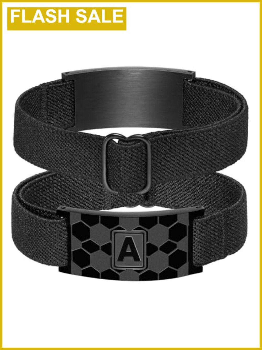 Soccer Initial Bracelet Adjustable Nylon 316L Stainless Steel Sport Jewelry